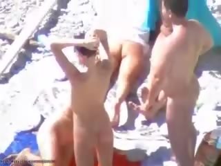 Sunbathing pantai sluts have some rumaja group xxx movie fun