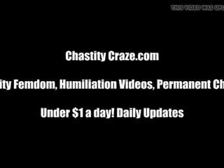 I will Cruelly Lock Your pecker in a Chastity Device: xxx video vid a2